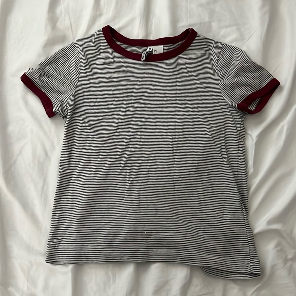 Black and White Striped Tee